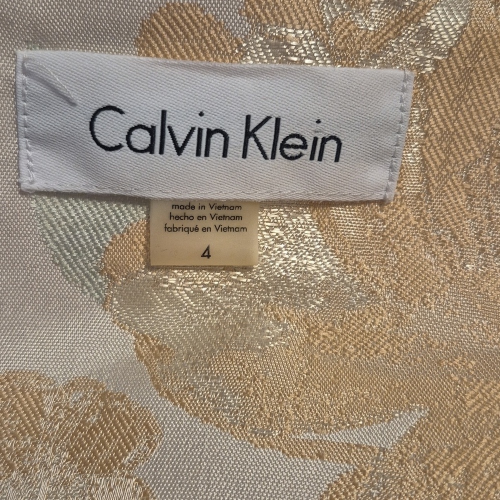 CALVIN KLEIN Metallic Floral Blazer - 4 - Picture 7 of 11